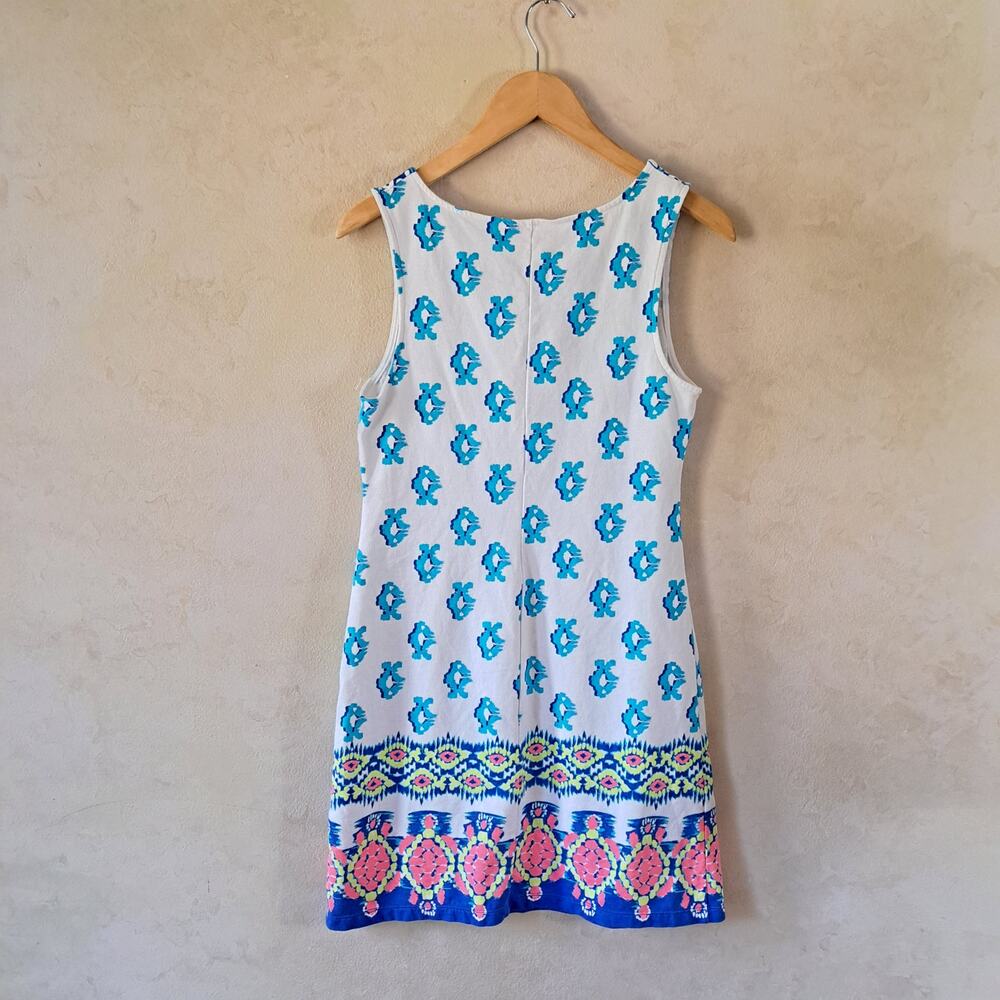LILLY PULITZER Harper Shift Dress Size Small To The Sea Sleeveless French Terry - Picture 9 of 10